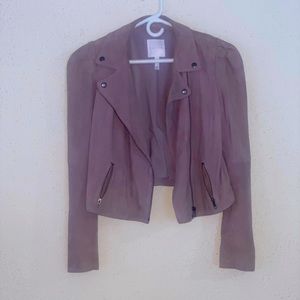 Lilac Leather Jacket